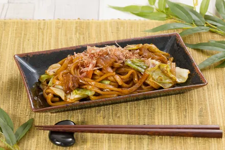 牛ホルモン焼きうどん